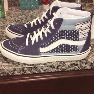 Denim high top vans